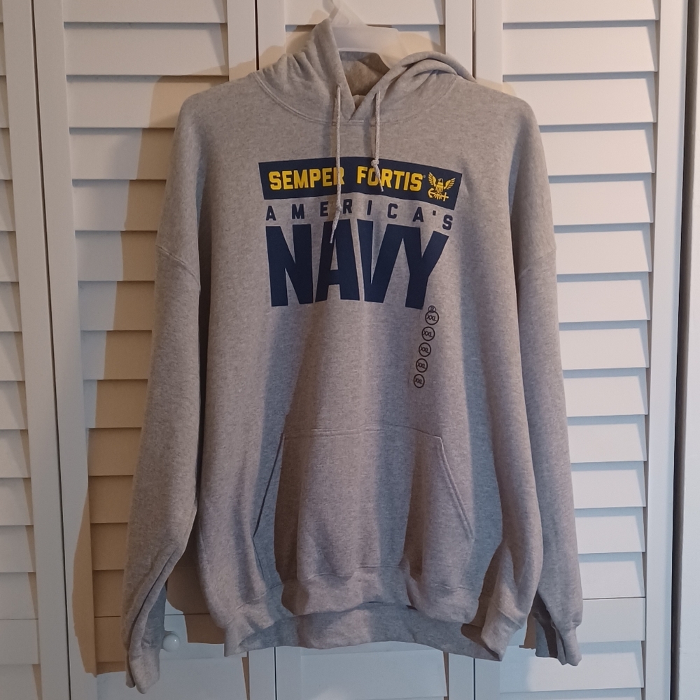 Men Navy Army Hoodie Sweater Casual Work Dress Office Outdoor Boost Style